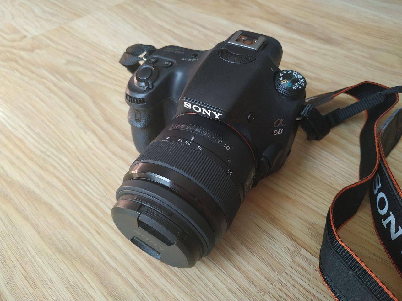 Комплект Камера SLT-A58 + Объектив SAL-18552 + кофр Sony LCS-SC8