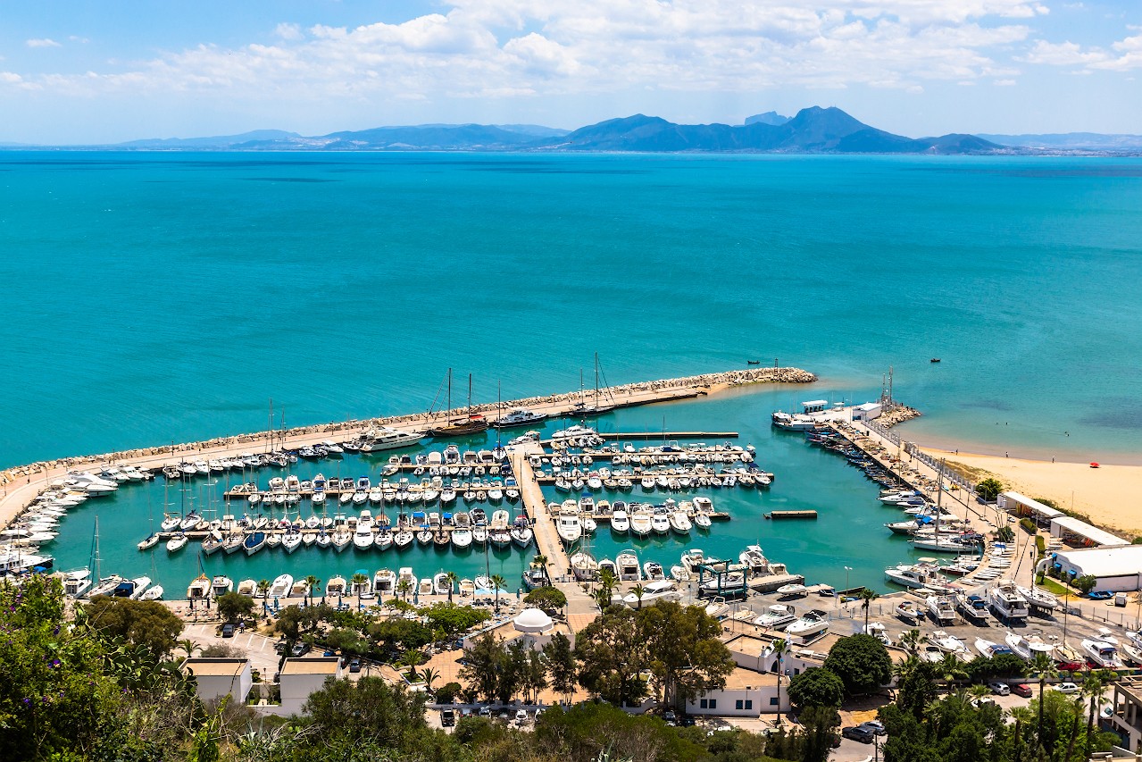 Тунис, яхтенный порт Сиди-Бу-Саид