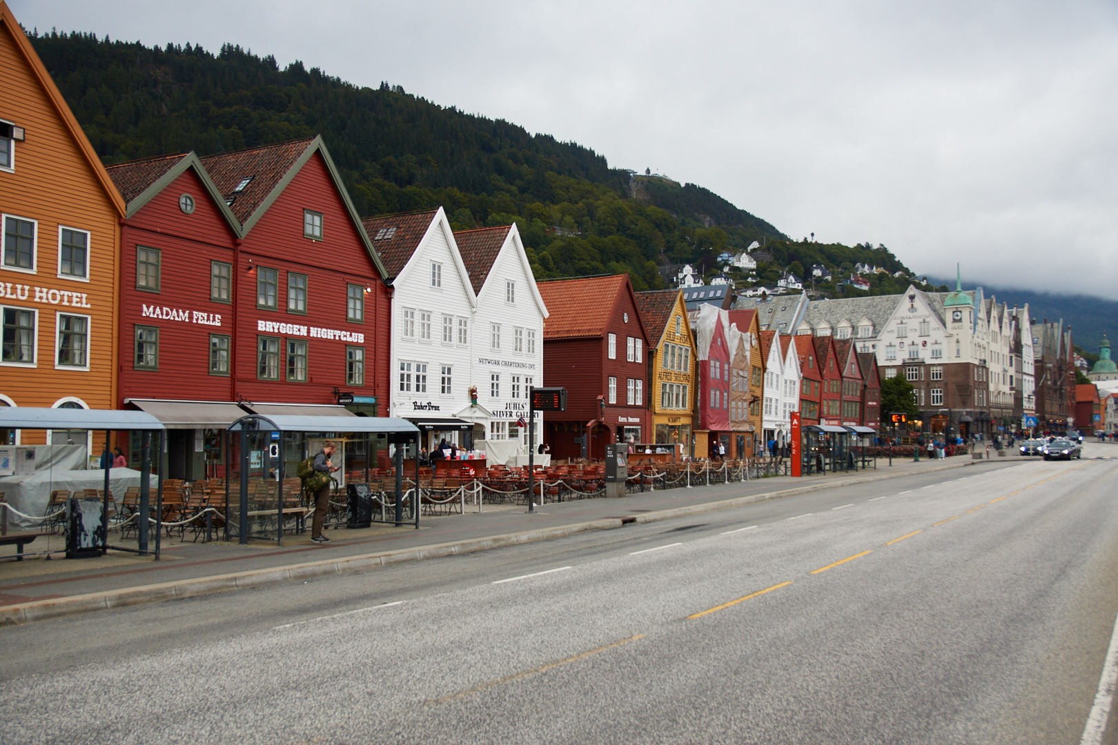 Bryggen i Bergen, набережная в Бергене