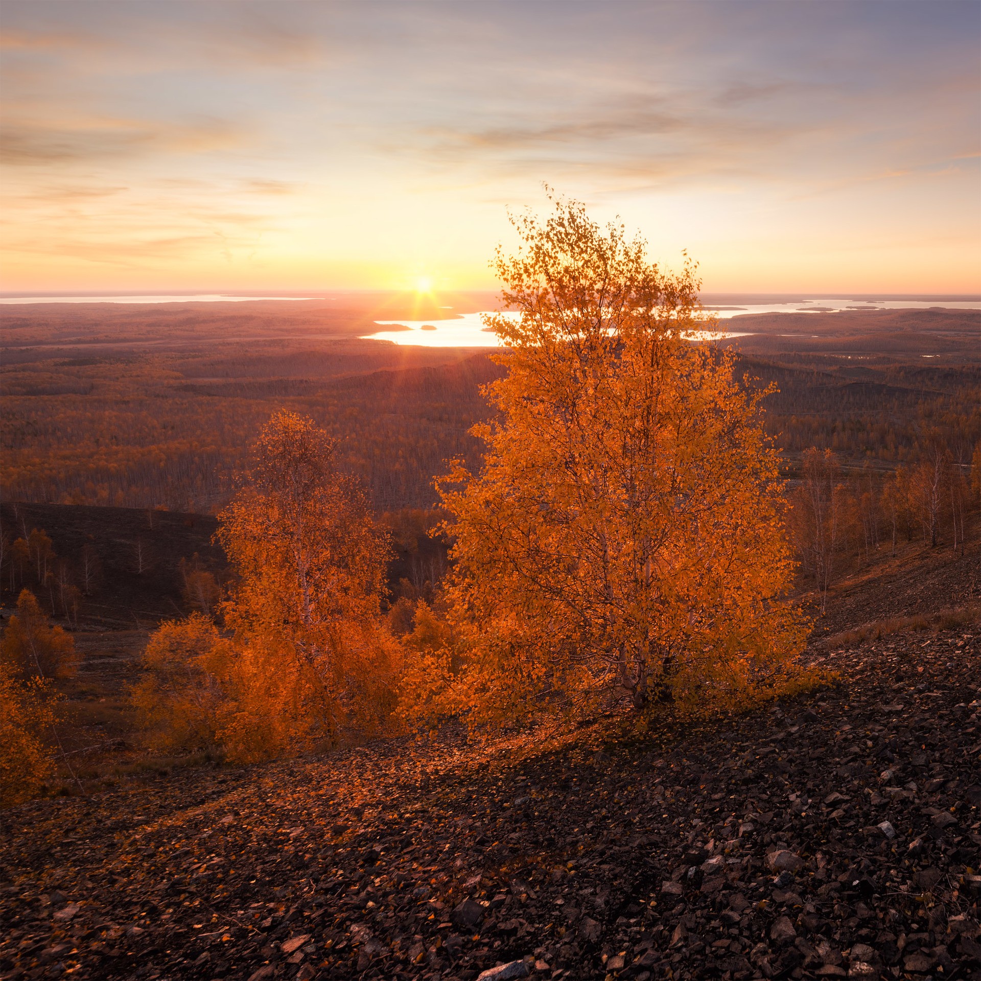 Осень в Карабаше (Челябинская область)