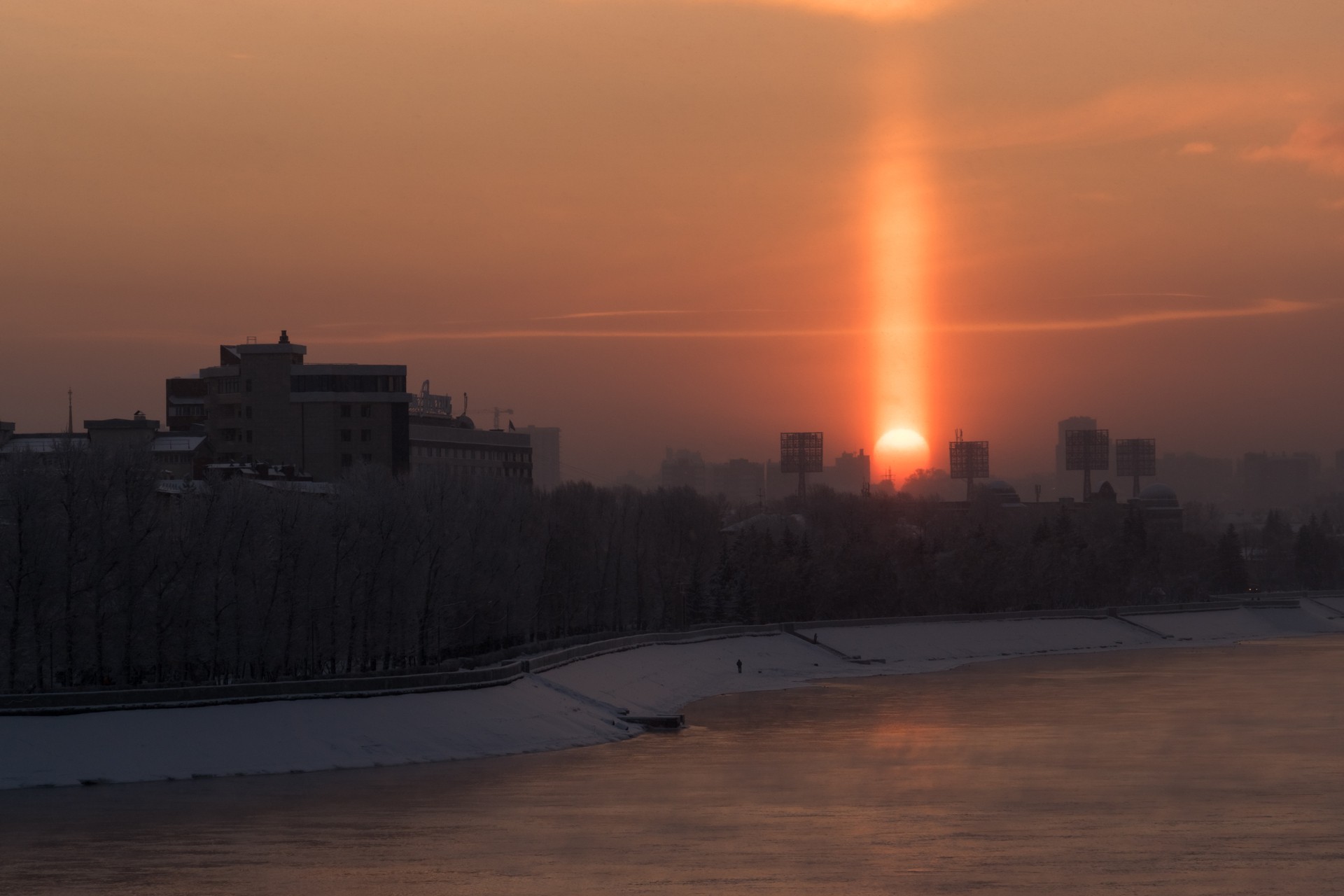 Столбовой рассвет в Иркутске