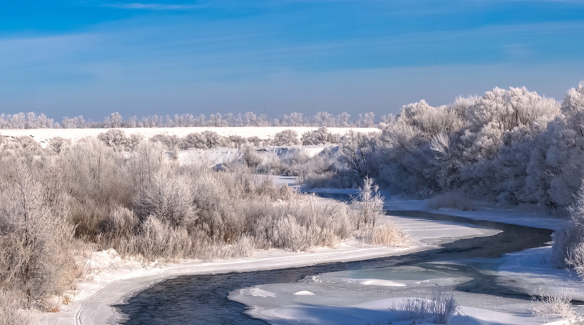 Зима на реке Кшень.