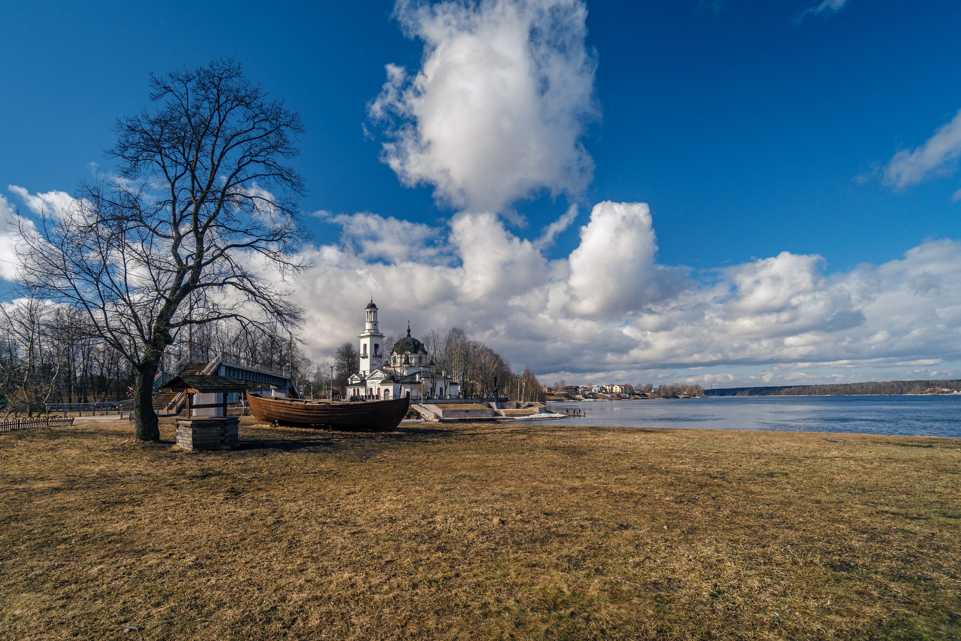 Устье Ижоры, река Нева