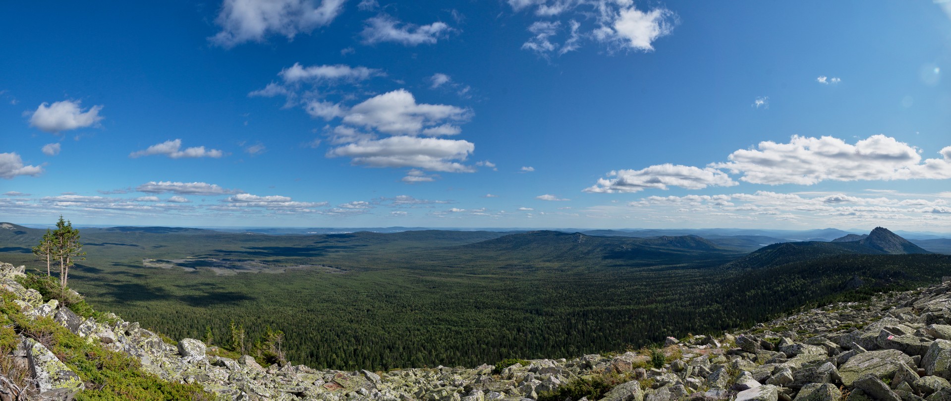 Панорама  с Круглицы в сторону Миасса