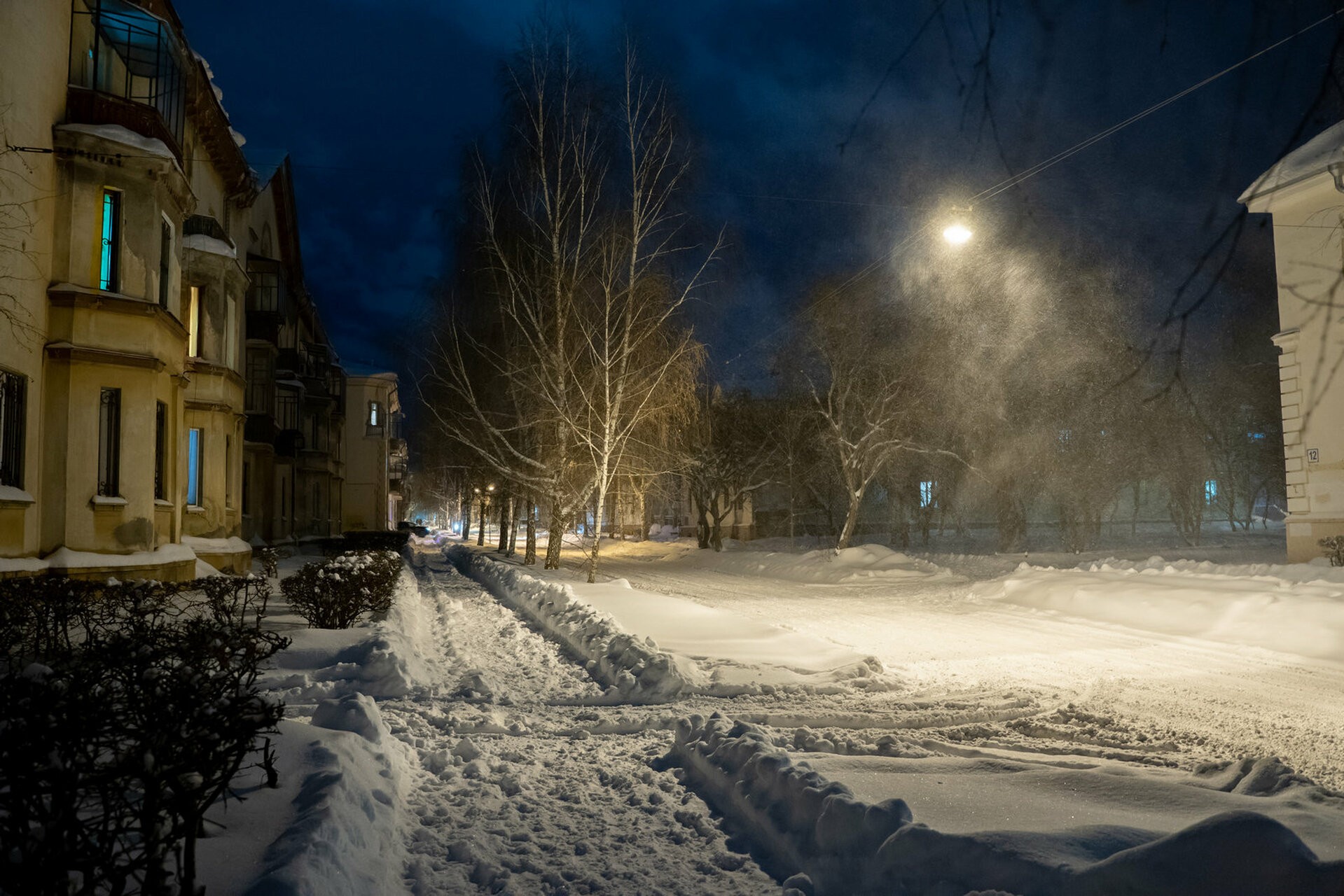 Метель в городе