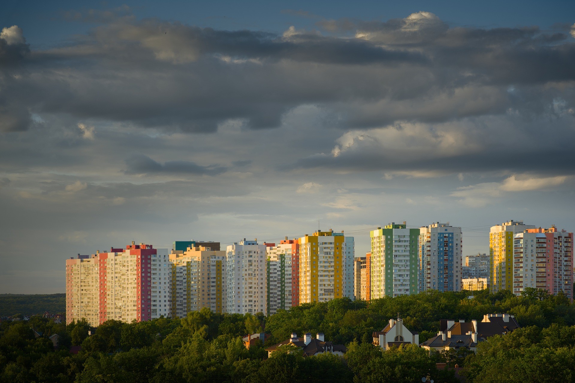 Закат в новостройках